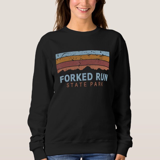 Forked Run State Park Ohio Retro Cool Sweatshirt (Front)