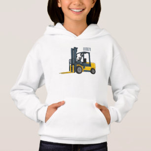 Forklift cartoon illustration