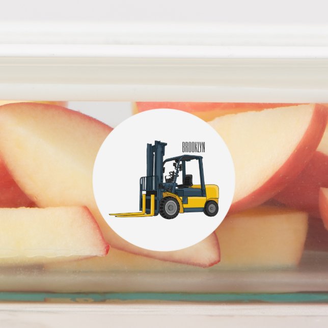 Forklift cartoon illustration (Affixed)