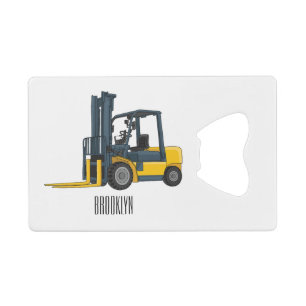 Forklift cartoon illustration