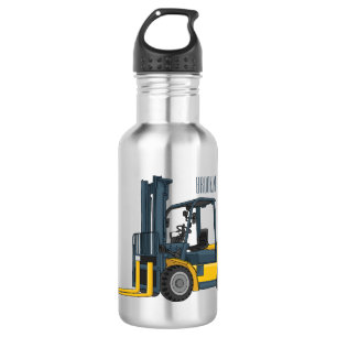 Forklift cartoon illustration 532 ml water bottle