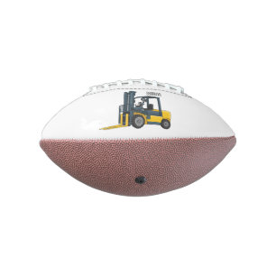 Forklift cartoon illustration american football