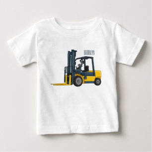 Forklift cartoon illustration  baby T-Shirt
