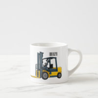 Forklift cartoon illustration