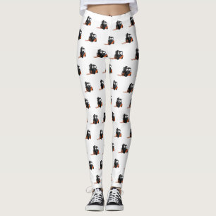 Forklift cartoon illustration leggings