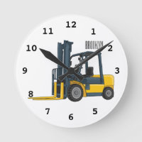 Forklift cartoon illustration