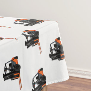Forklift cartoon illustration tablecloth