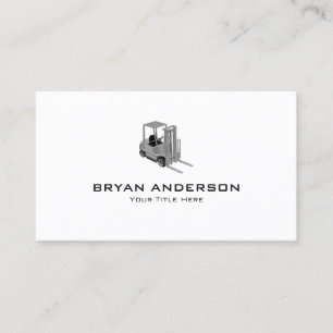 Forklift Construction Business Card