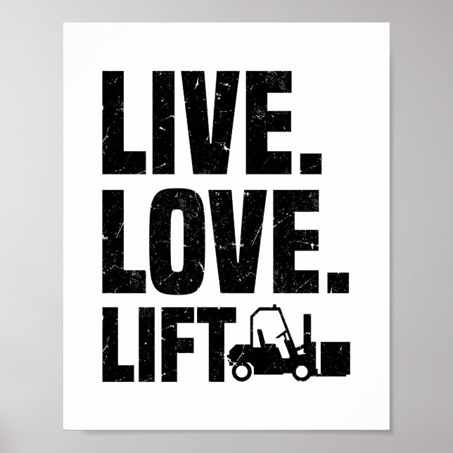 Forklift Driver | Forklift Job Gifts Poster (Front)