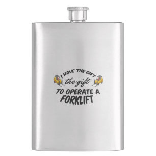 Forklift Gift Hip Flask