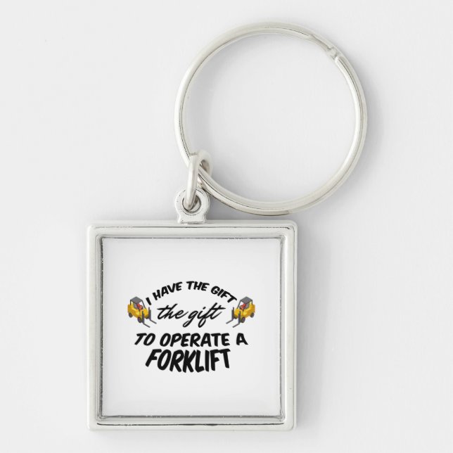 Forklift Gift Key Ring (Front)