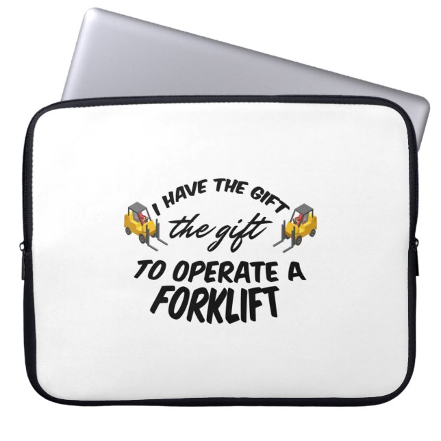 Forklift Gift Laptop Sleeve (Front)