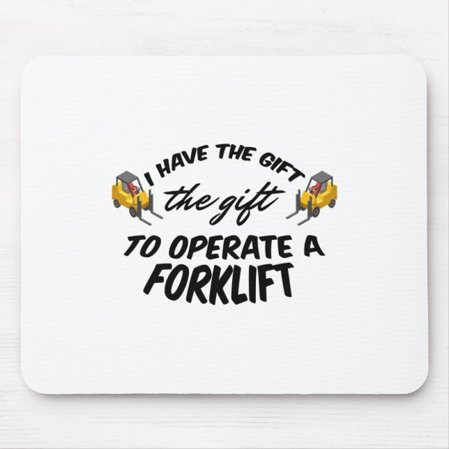 Forklift Gift Mouse Mat (Front)