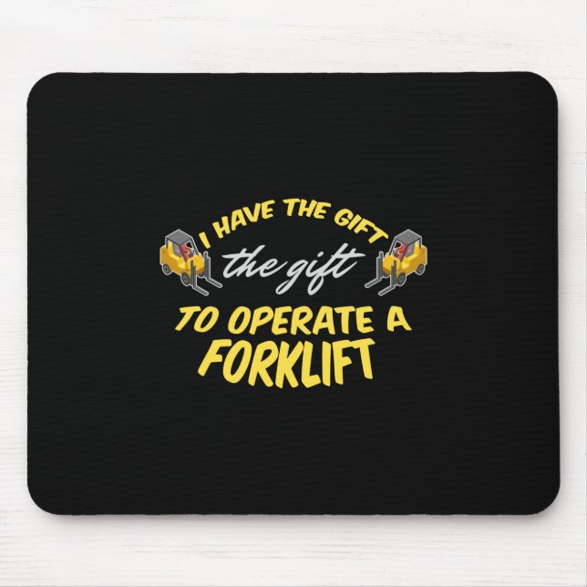 Forklift Gift Mouse Mat (Front)