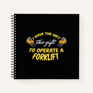 Forklift Gift Notebook