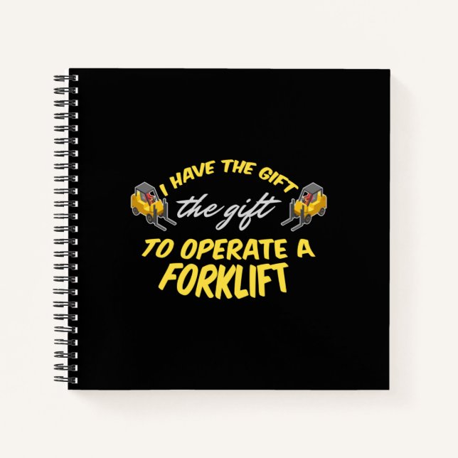 Forklift Gift Notebook (Front)