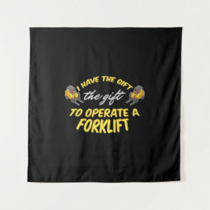Forklift Gift Tapestry
