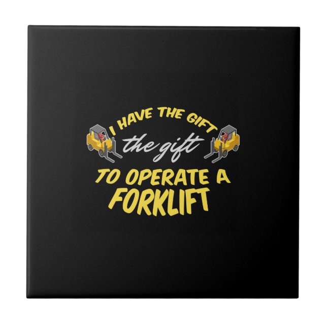 Forklift Gift Tile (Front)