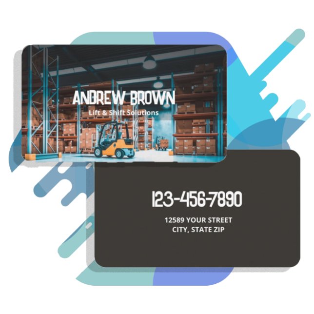 Forklift Haulage Business Card (Creator Uploaded)