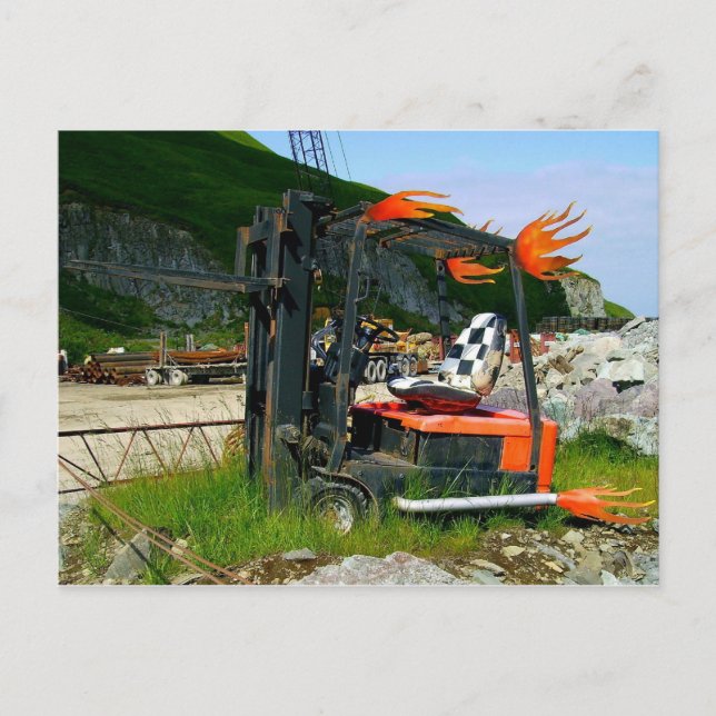 Forklift Hotrod, Dutch Harbour, Alaska Postcard (Front)