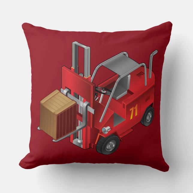 Forklift, Kids Pallet Truck Design Cushion (Front)