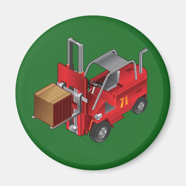 Forklift, Kids Pallet Truck Design Magnet (Front)