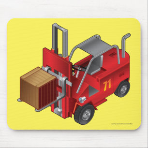 Forklift, Kids Pallet Truck Design Mouse Mat