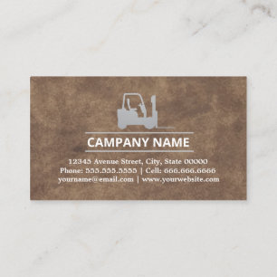 Forklift, Logisitcs - Professional Business Card