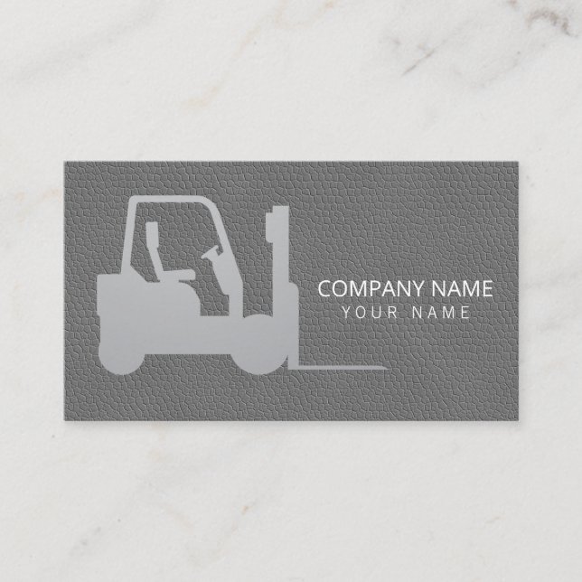  Forklift, Logisitcs - Professional Business Card (Front)