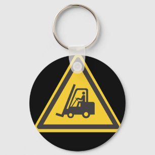 Forklift Operator Driver Fun Warehouse Caution Key Ring