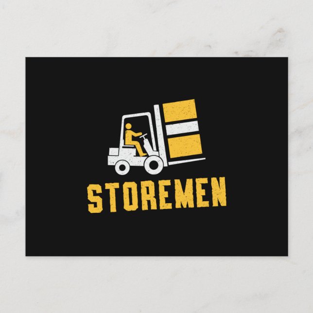 Forklift Operator Storemen Truck Forklift Driver Postcard (Front)