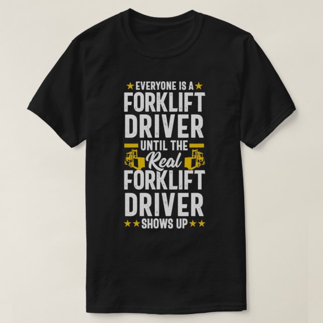 Forklift Operator Truck Driver Funny Gift Pullover (Design Front)