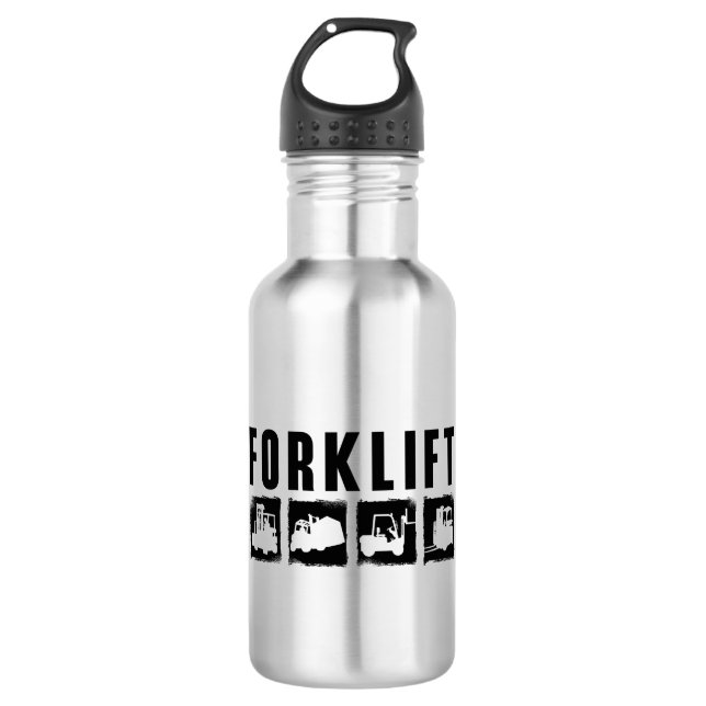 Forklift Quote Forklift Operator Driver Worker 710 Ml Water Bottle (Front)