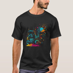 Forklift Splash Forklift Driver Stockist Forklift  T-Shirt