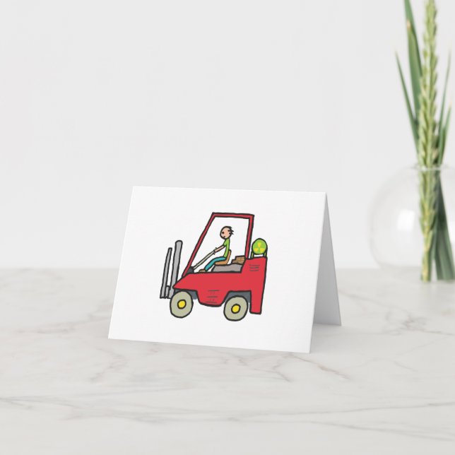 Forklift Truck Card (Front)