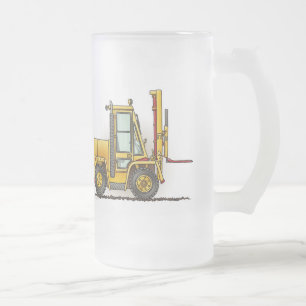 Forklift Truck Glass Mug