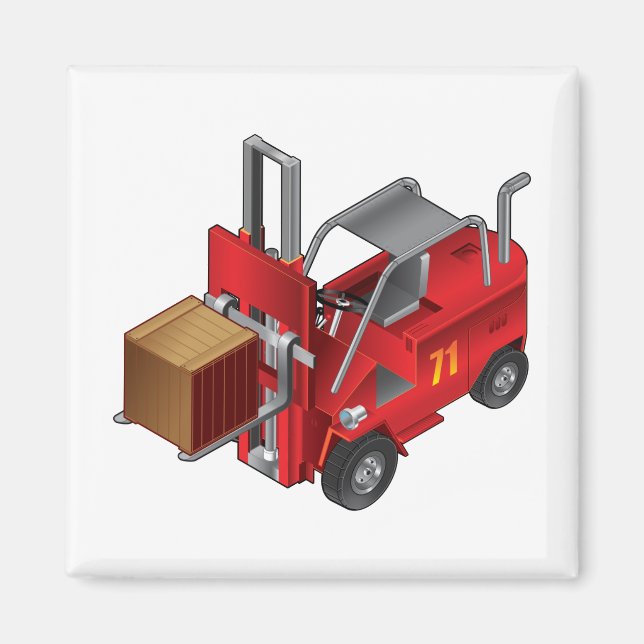 Forklift Truck Magnet (Front)