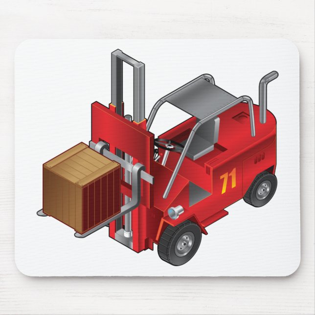 Forklift Truck Mouse Mat (Front)