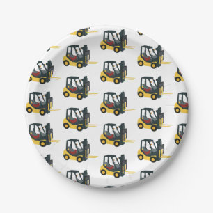 Forklift Truck Paper Plate