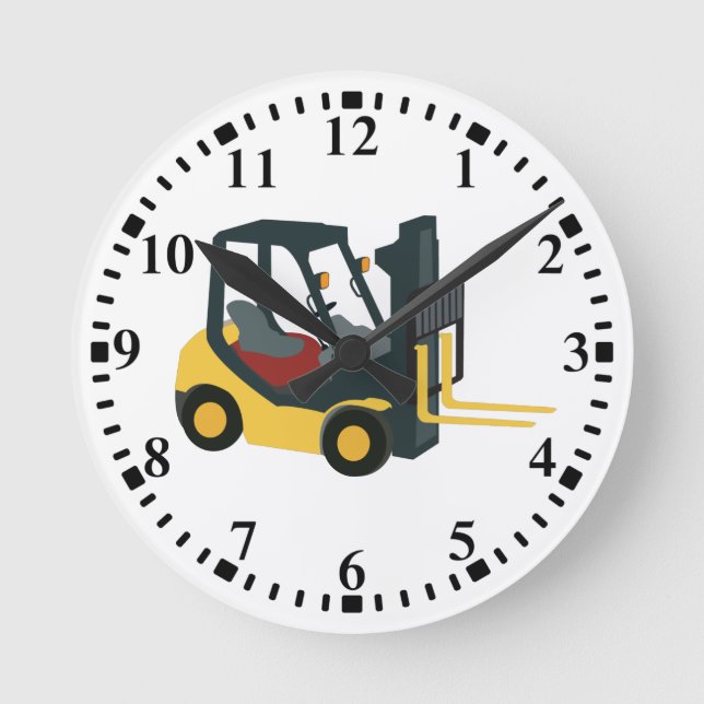 Forklift Truck  Round Clock (Front)