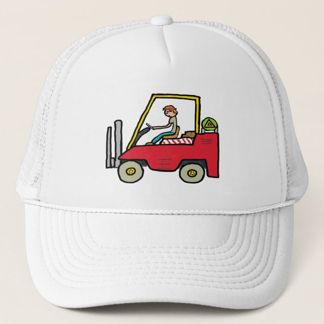 Forklift Truck Trucker Hat (Front)