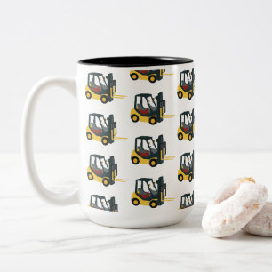 Forklift Truck Two-Tone Coffee Mug