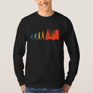 Forklifts Evolution Retro Forklift Driver Vintage T-Shirt