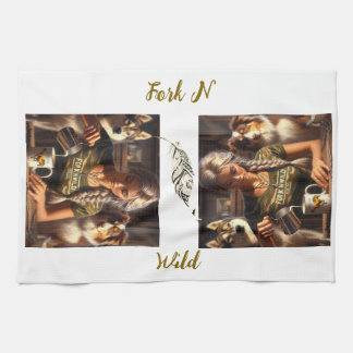 ForknWild Kitchen Towl  Tea Towel