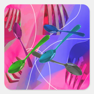 Forks and Spoons Culinary Sticker
