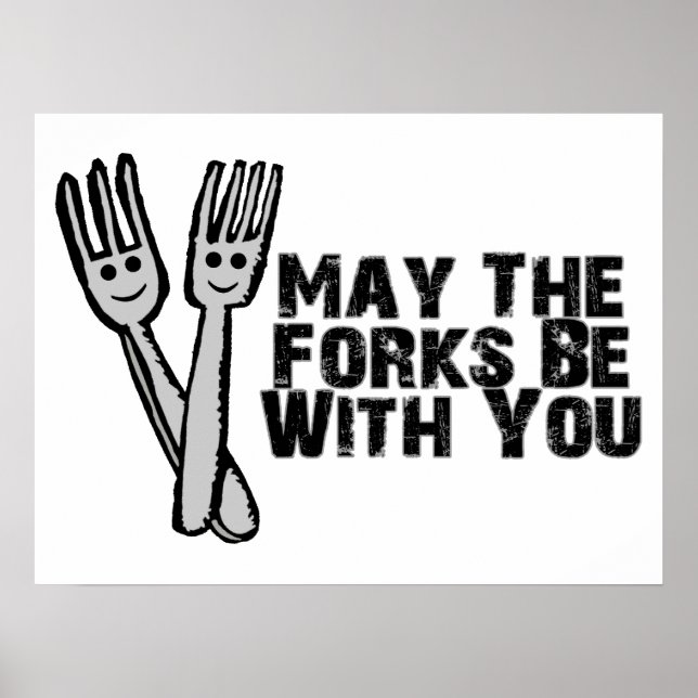 Forks Be With You Poster (Front)