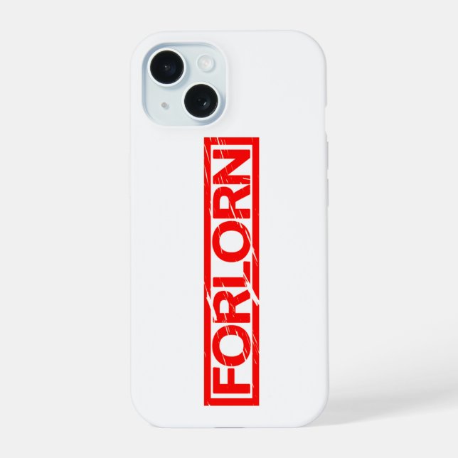 Forlorn Stamp iPhone 15 Case (Back)