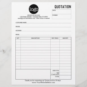 Form Business Quotation - Flexible Type Areas Flyer