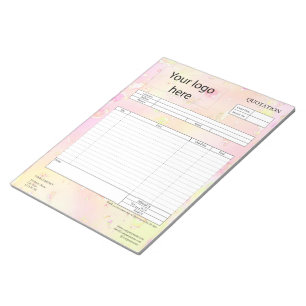 Form Business Quotation, Invoice or Sales Receipt Notepad