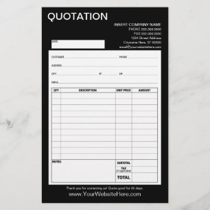 Form - Business Quotation or Invoice